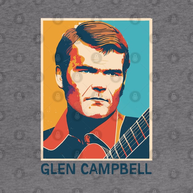 Glen Campbell •• Retro Illustration by unknown_pleasures